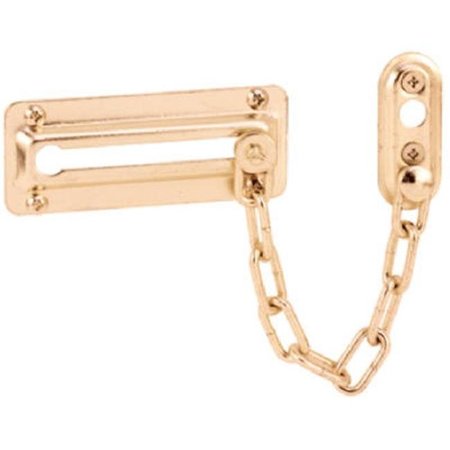 PRIME-LINE Prime Line 15266 Entry Door Chain Lock; Brass Plated Steel 635649